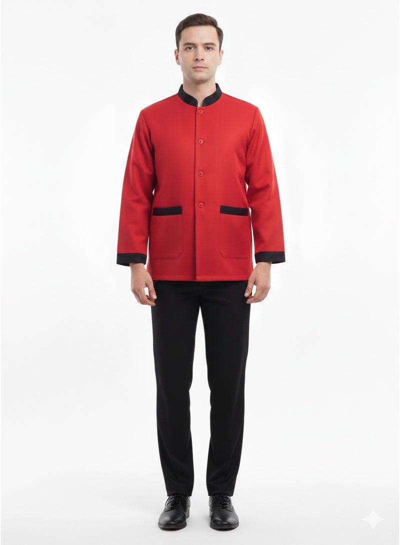 Workwear Suit - red x black - Image 3